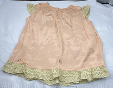 Baby Girl Peach Box Dress Vintage Doll Clothing c1970