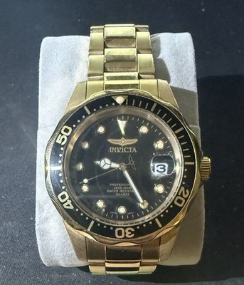 Invicta Pro Diver Men's Black Dial Quartz Watch 17051 Works / New Battery