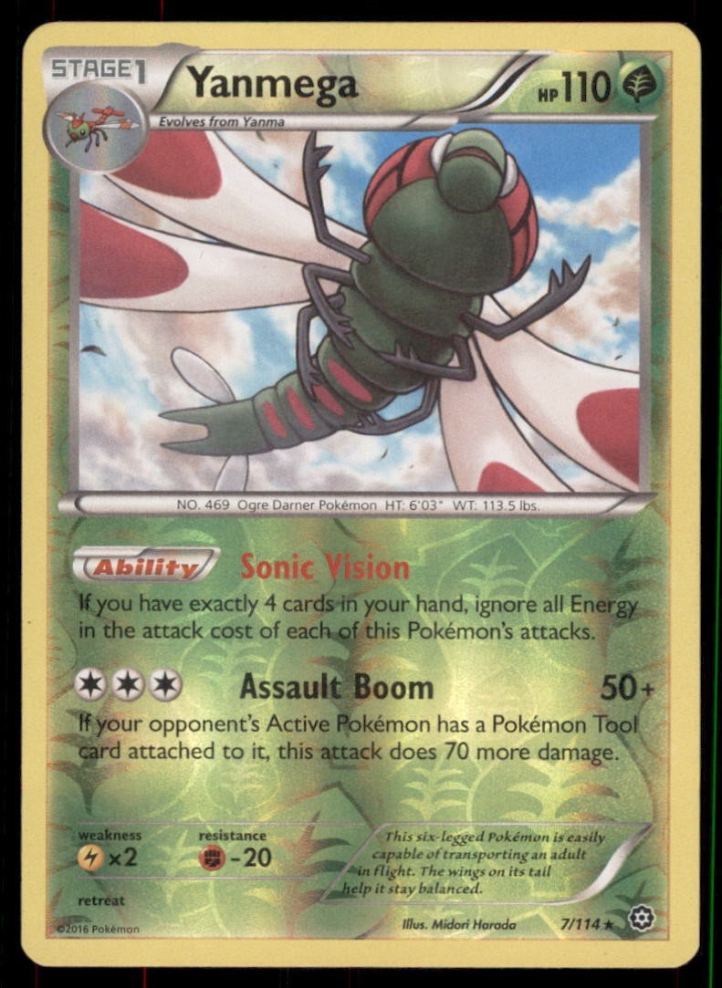 Pokemon TCG Yanmega 7/114 Reverse Holo
