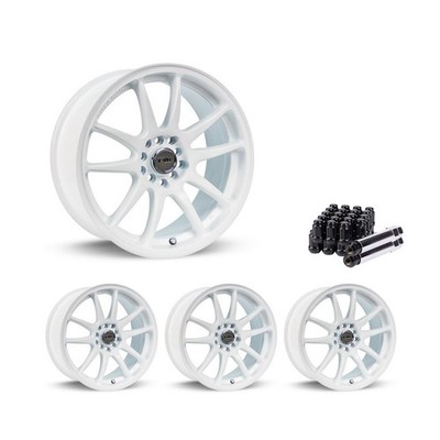 Set of 4 17'' White Alloy Wheel Rims 5x100 fits Hyundai Santa Fe XL, RTX0C 5Lug