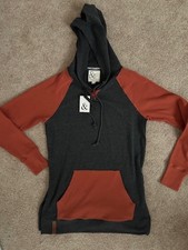 New Ampersand Avenue NWT Side slit hoodie Golden Autumn Style Soft Stretchy XS