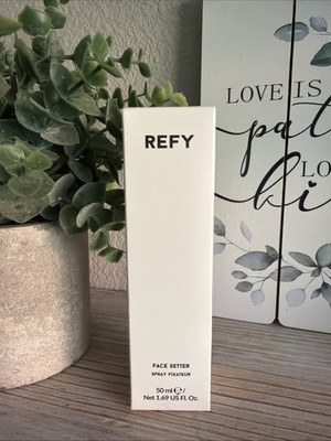 NIB Refy Face Setter Makeup Setting Spray 1.69 fl oz New Box Dewy Clear $28