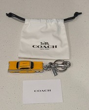 Coach Taxi Cab Keyring Bag Charm Accessory Brand New CY396