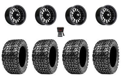 GTW Vandal 14'' Golf Wheels Bronze/Machined 23'' X-Trail Tires E-Z-GO & Club Car