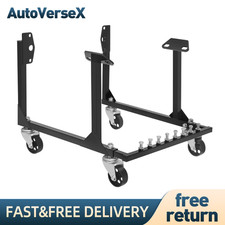 For Chevy V8 Motors Heavy Duty Steel Engine Cradle Stand With Wheels 750lbs
