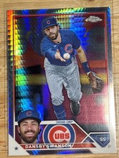 2023 Topps Chrome DANSBY SWANSON Prism Refractor #144 Chicago Cubs