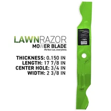 LawnRAZOR Blade for Cub Cadet LT1050 50 Inch 742-04068 Notched High Lift 3 Pack