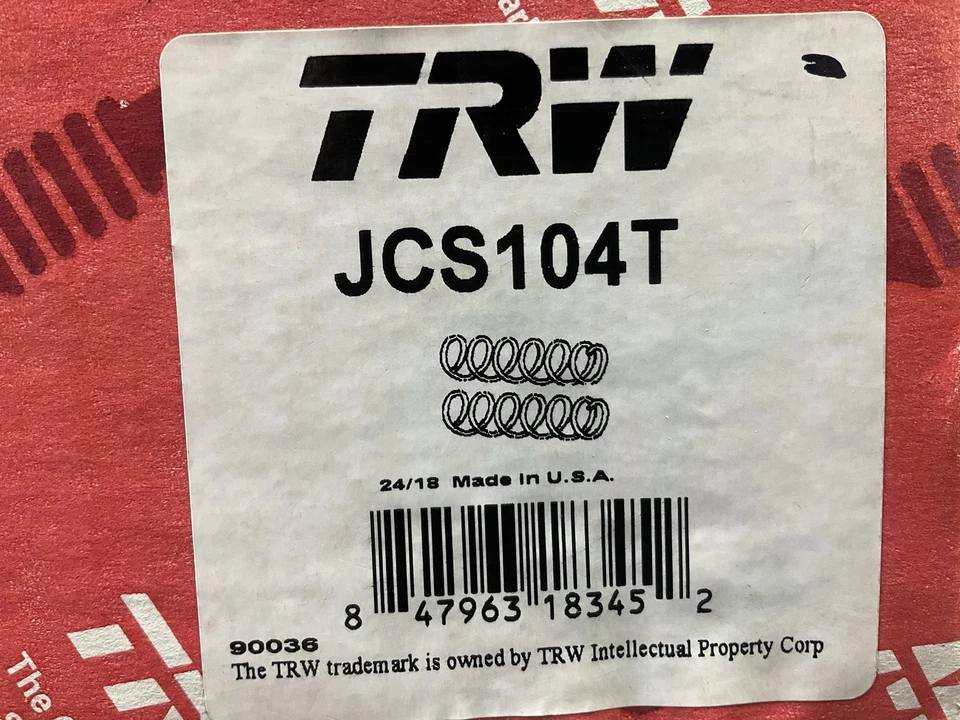 Muelles helicoidales delanteros de velocidad variable TRW JCS104T para Saturn SC1 SC2 1993-2001 Foto 3 de 3