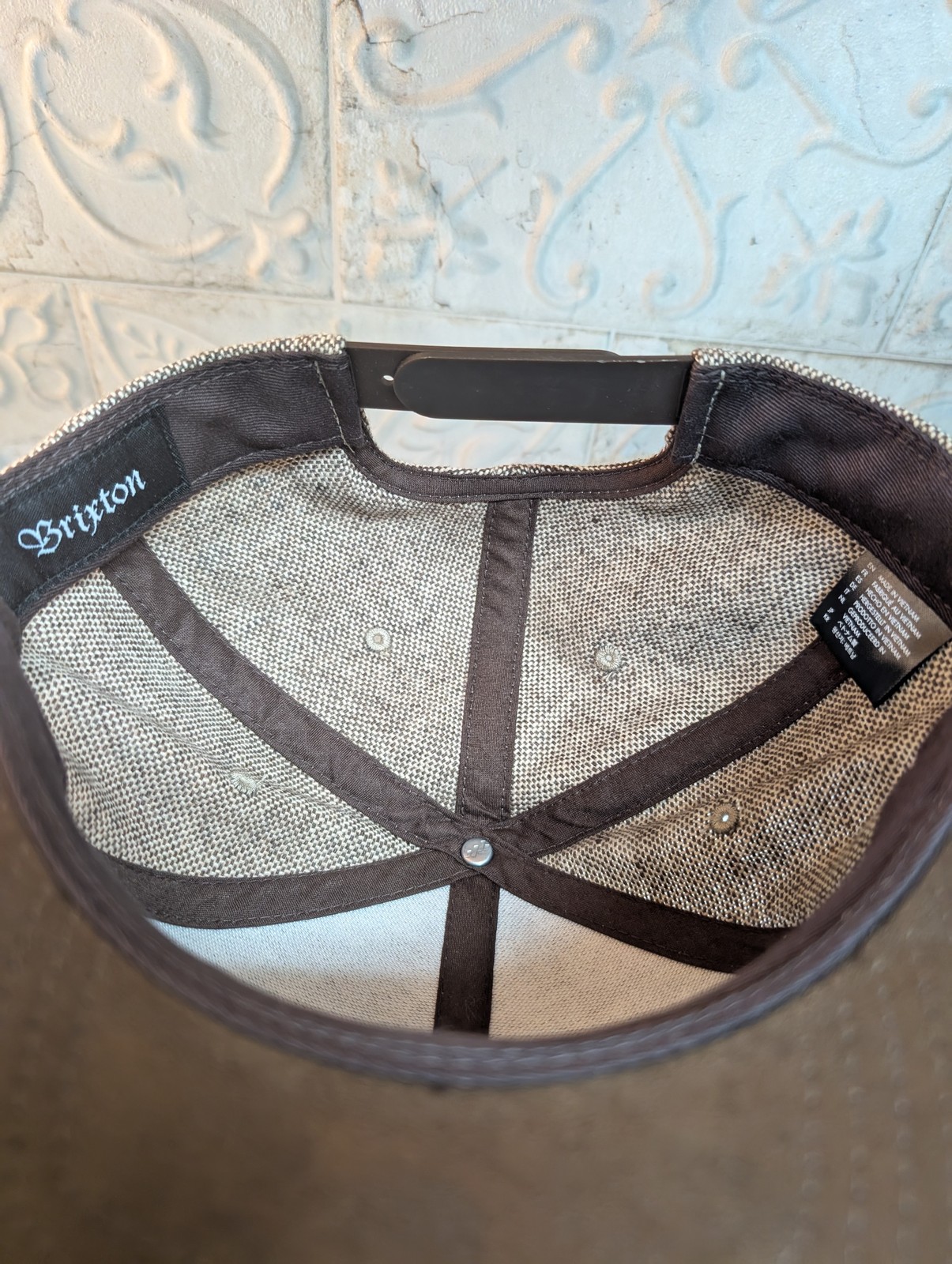 Brixton Hat Cap Snap Back Brown Gray Patch Logo I… - image 8