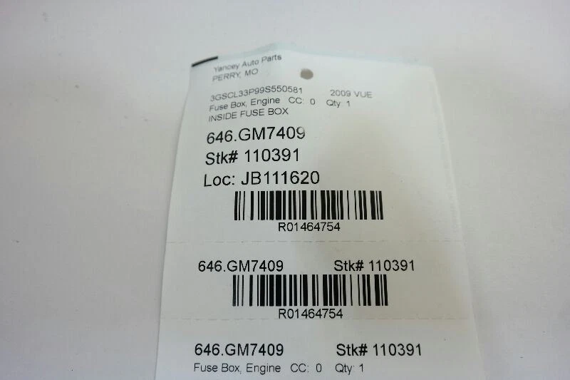 2009 09 SATURN VUE INSIDE INTERIOR FUSE BOX OEM - Image 3 of 4