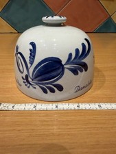 Royal Copenhagen Fajance Danish Blue Small China Decorated Cheese Dome