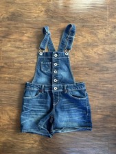 Levi Strauss  Co Denim Overalls Shorts Short tall Size 10 Reg Youth Girls