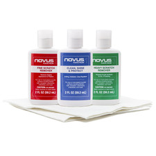 Novus Plastic Polish Kit 3 Steps with Polishing Wipes Acrylic Scratch Remover