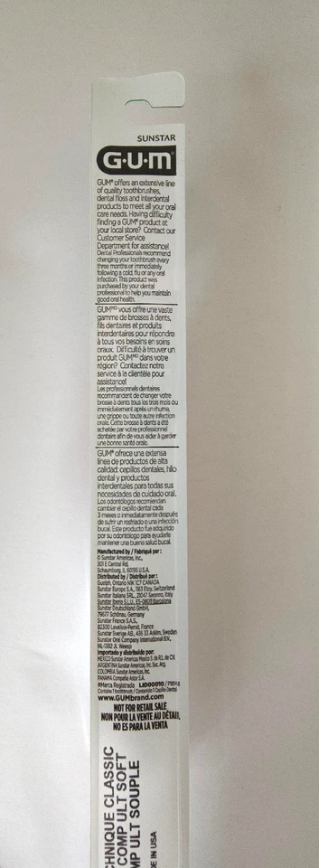 18 Sunstar GUM 495 Technique Ultra Soft Compact Toothbrushes BEST PRICE ONLINE!! - Image 3 of 4