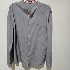 Men's Classic Size XXL Check Stand Collar German Bavarian Oktoberfest Shirt