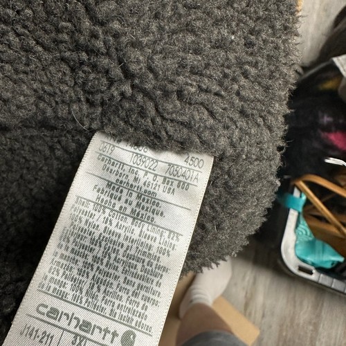 Carhartt 3XL Fleece Lined Hooded Zip Up J141-211 Camel Beige Arbeitsjacke Sierra - Bild 14 von 14