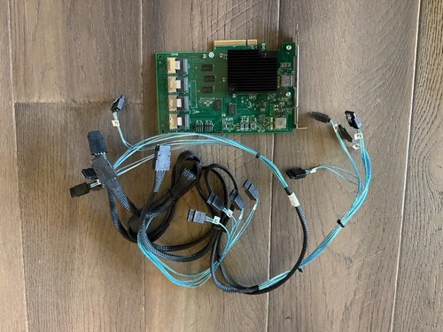 OEM LSI 9201-16i 6Gbps 16P SAS HBA P19 IT Mode ZFS FreeNAS unRAID 3* Cable SATA