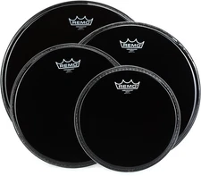 Remo Ambassador 4-pc Tom Pack - 10"/12"/14"/16" - Ebony