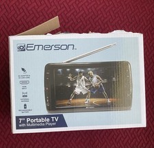 Emerson Portable 7" TV and Digital Multimedia Player w Built-In Battery AC/DC