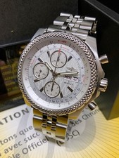 Breitling for Bentley GT Racing A13363 Silver Quilted Dial Serviced in 2024