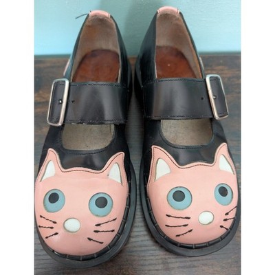 Vintage Tredair Dr Martens ''Kitty'' Mary Jane shoes in Black and Pink, Size 37