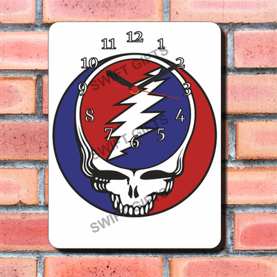 Grateful Dead Design Wanduhr Neu Verpackt Geschenk Pop Musik Rock Band Symbol
