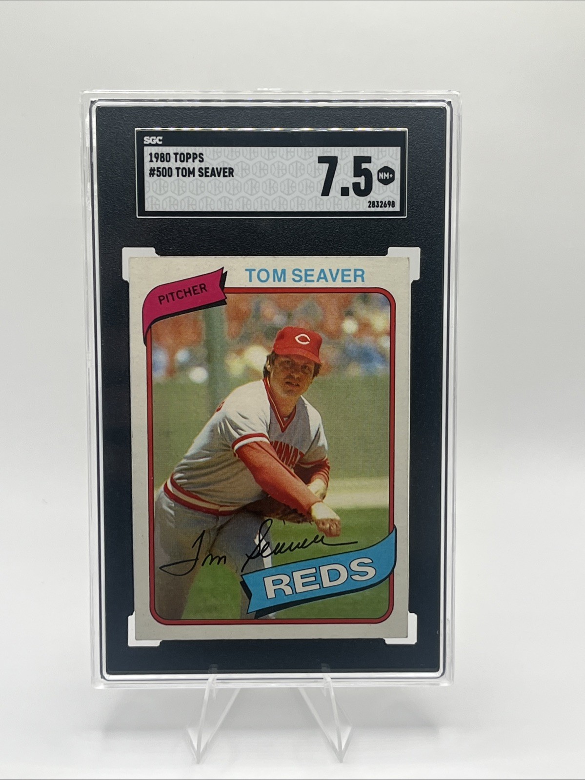 1980 Topps - Tom Seaver #500 Reds SGC 7.5 NM+