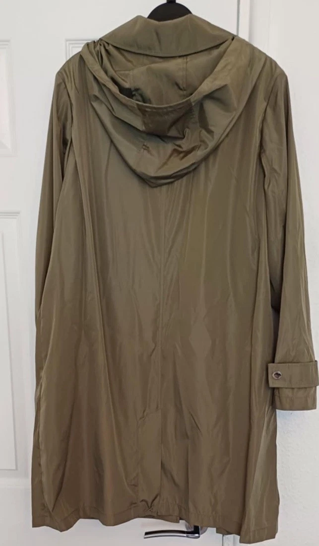 Michael Kors Giacca Leggera Staccabile con Cappuccio Impermeabile Taglia M