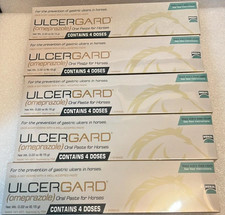 5 Boxes Genuine UlcerGard Oral Paste for Horses 20 Doses Exp 2028