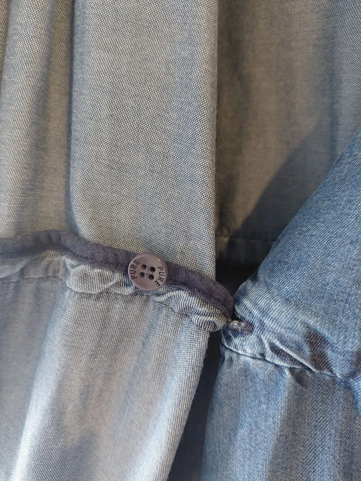 Ulla Popken PURE Wickel Jeans Kleid 50  52  SommerLeicht & Luftig - Bild 2 von 3