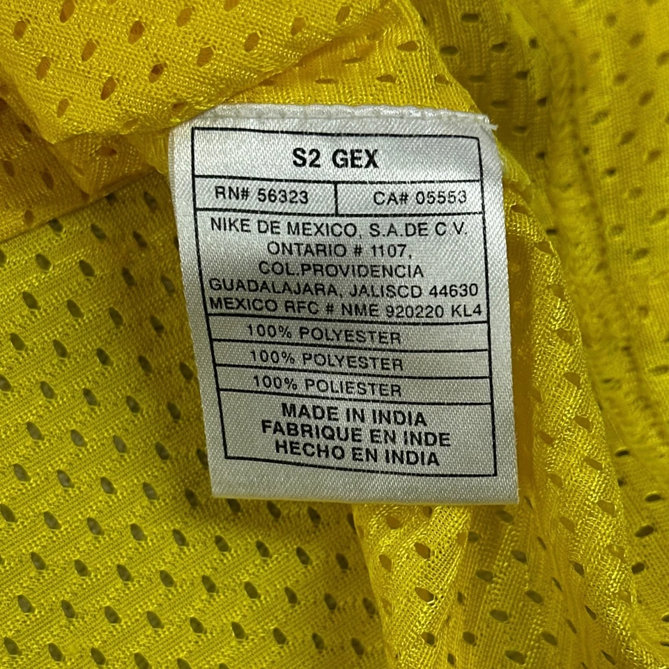 Vintage Nike Jersey Mens One Size Yellow Black Swoosh Sports Team Training Vest - Image 4 of 4