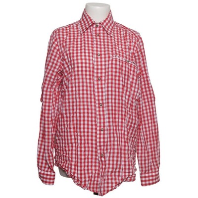 Edelnice Trachtenmode, Hemd, Größe: M, Rot/Weiß, Baumwolle/Polyester, Karo #r77
