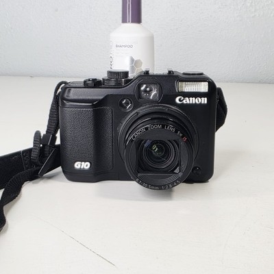 Canon PowerShot G10 14.7MP CCD Camera w/ Battery Charger SD Card