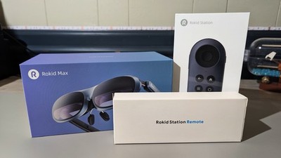 Full Set Rokid Max AR Glasses,RA201 TV Video Gaming Big Screen Augmented Reality
