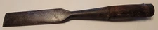 Vintage P.S &W Timber Framing Slick Chisel 1-1/2" wide Orig. Handle Heavy Duty