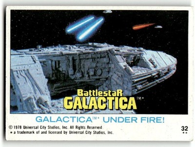 1978 Topps Battlestar Galactica #32 Galactica Under Fire!