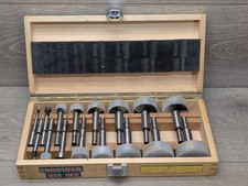 Drill Master 16pc Forstner Bit Set 1/4"-2-1/8" Wood Case Complete