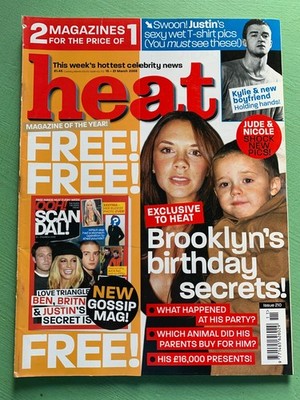 HEAT 15-03-2003 Victoria Brooklyn Beckham Spice Girls Billie Piper James Nesbitt