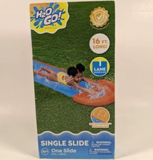 Bestway H20 GO! Single Water Slide w/ SplashBoost Sprinklers 16 ft Long Ages 3+
