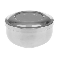 Men 's Stainless Steel Shaving Mug Bowl Cup with Lid for