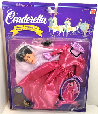 Mattel VTG Disney Cinderella Wicked Stepmother Mask & Costume Playset 2421 NEW