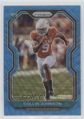 2020 Panini Prizm Rookie Blue Wave Prizm /199 Collin Johnson #353 Rookie RC rf2