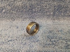 Handcrafted 1961 Franklin 90  silver half dollar coin ring sizes 9-1/2  B 