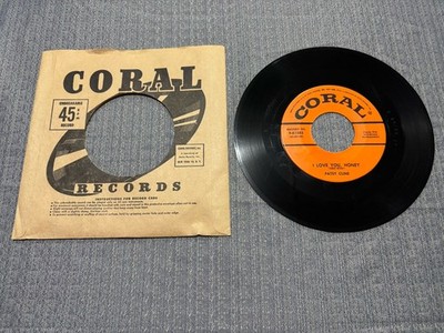 Patsy Cline Come On In / I Love You Honey 45 RPM Coral