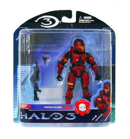 Halo 3 Series 2 Red CQB Spartan Soldier Action Figure