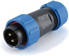 Prise Volante SP21 Deux Pôles Connecteur Étanche 2 Pôles IP68 Mâle