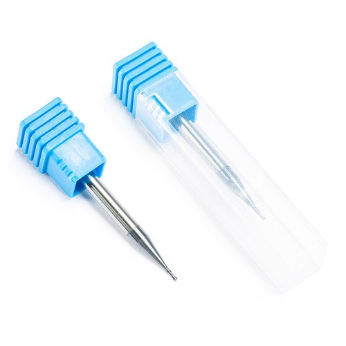2PC hrc55 two flutes end mill bit tungsten carbide CNC milling cutter D4x1.0mm - Picture 5 of 5