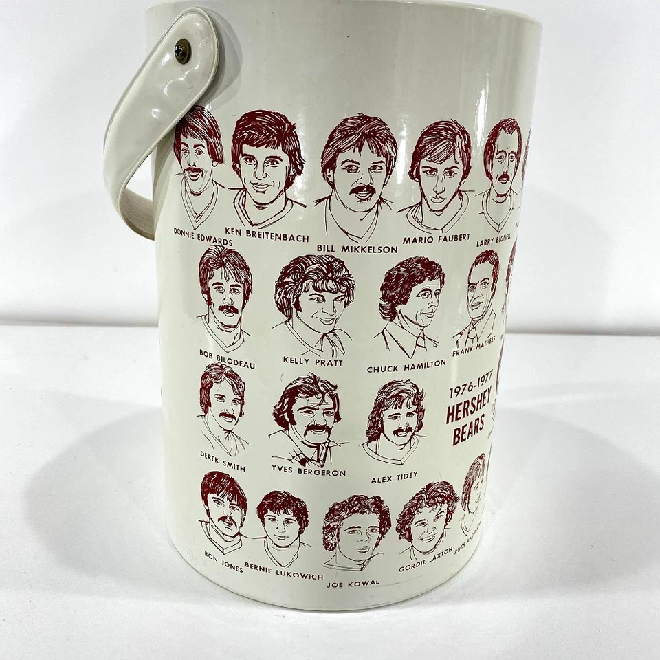 De colección Años 70 Hershey Bears Booster Club Cubo de Hielo Hockey 1976 1977 Jugadores Fotos Foto 3 de 4