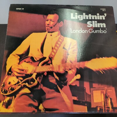 Record Album Lightnin' Slim London Gumbo LP VG