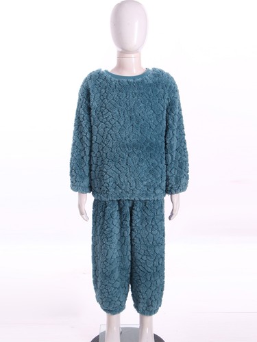 Boys Pajamas Elastic Sleepwear 2-14 Years Sets Soft Top With Pants Thicken Warm - Picture 24 of 57